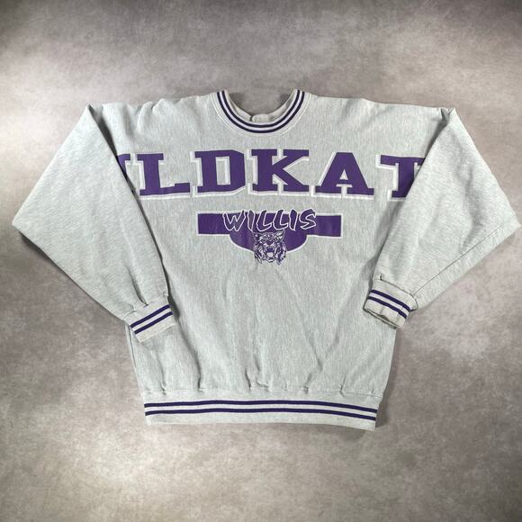 90’s Willis Wildcats All Over Graphic Crewneck Sweatshirt - Picture 1 of 7